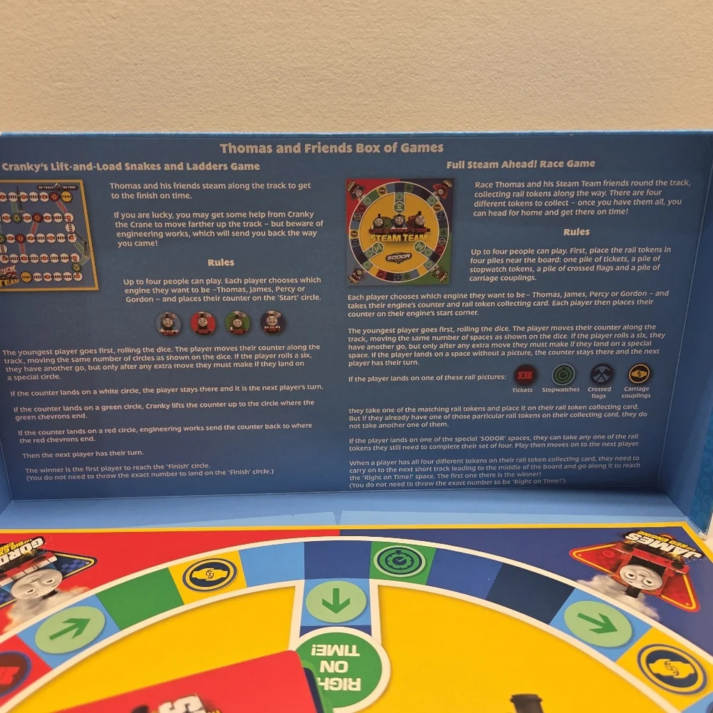 Thomas & Friends Box Of Games Made For M&S Kids 2015 - Picture 6 of 13
